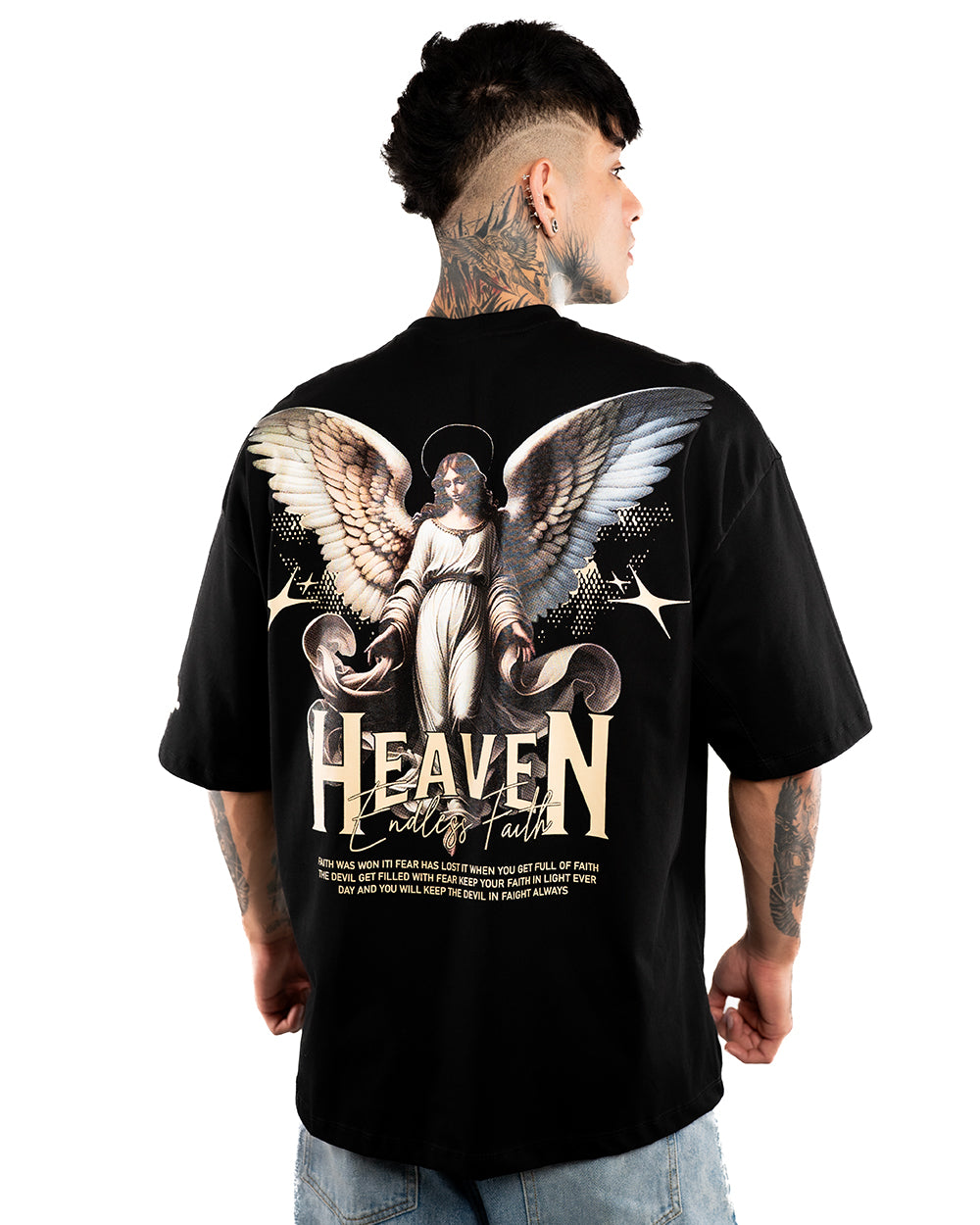 CAMISETA OVERSIZE H HEAVEN ALTO GRAMAJE