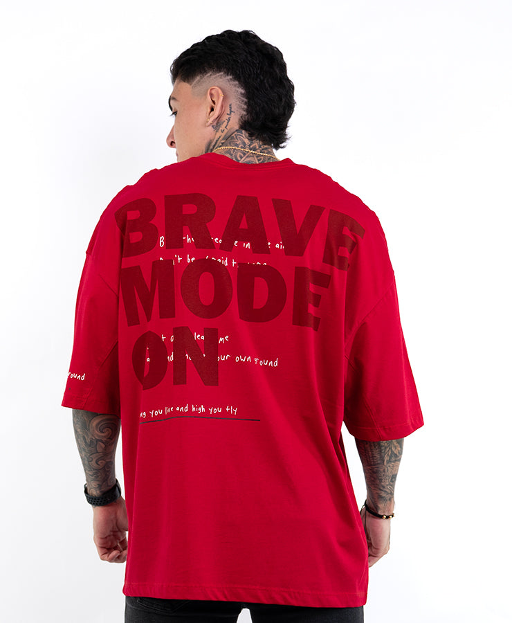 CAMISETA OVERSIZE  H BUT ONLY ROJA